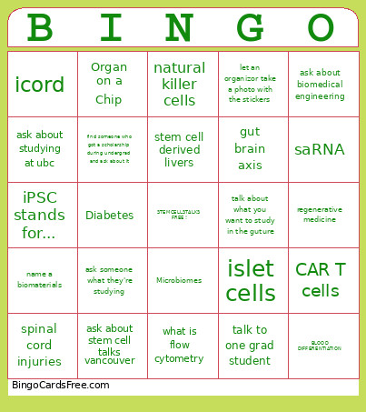 Sctv2026 Bingo Card