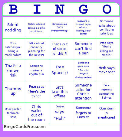 Sdfgwa Bingo Card