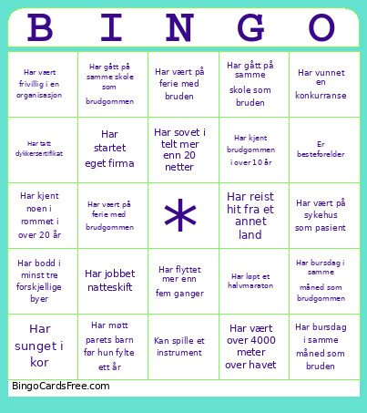 Sdfsdfs Bingo Card