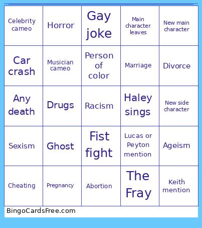 Season 8 Bingo