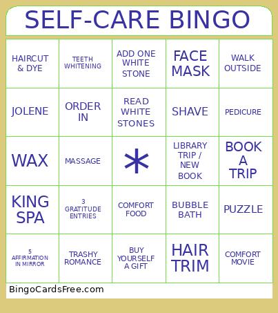 SELF-CARE - MFM 2025 Bingo Card