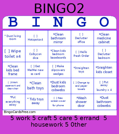 September 2026 Bingo Card