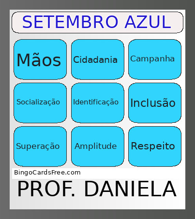SETEMBRO AZUL Bingo Card