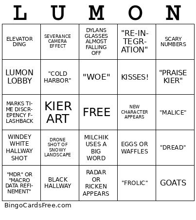 SEVERANCE BINGO