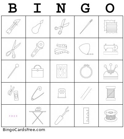 Sewing Bingo
