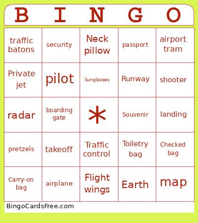 shower game Bingo
