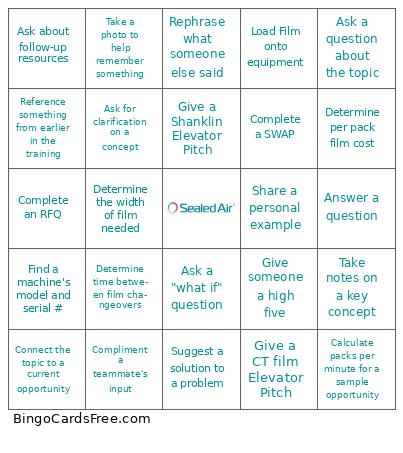 Shrink Bingo