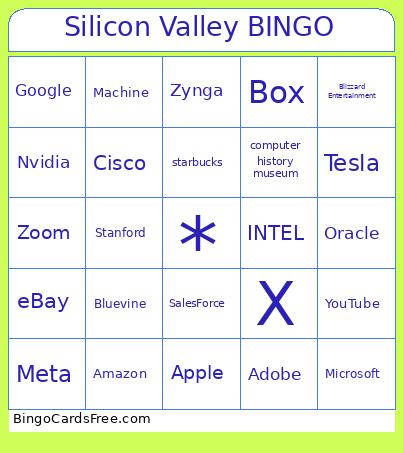 Silicon Valley BINGO