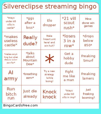 Silvereclipse streaming bingo