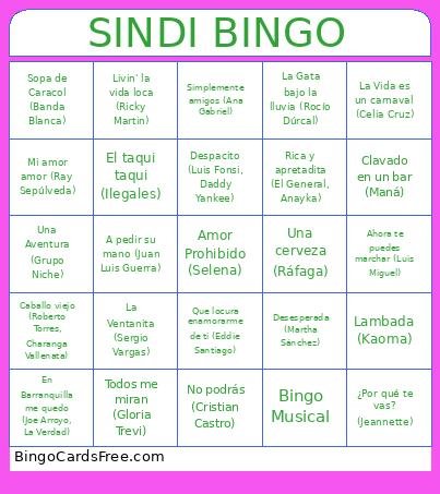 Sindi Bingo