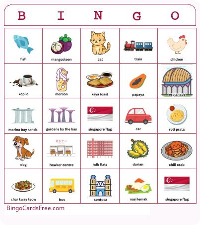 SINGAPORE Bingo