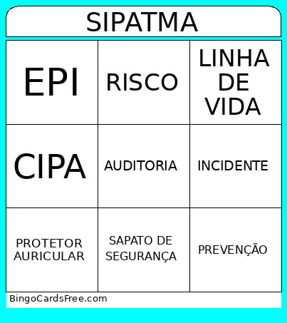 SIPATMA Bingo Card