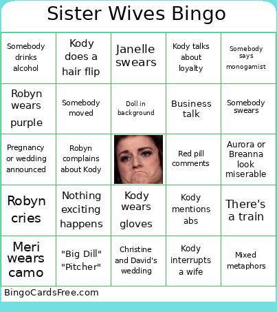 Sister Wives Bingo