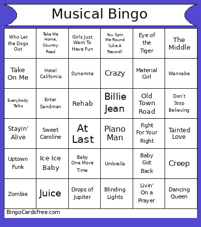 Sisterhood Bingo Card