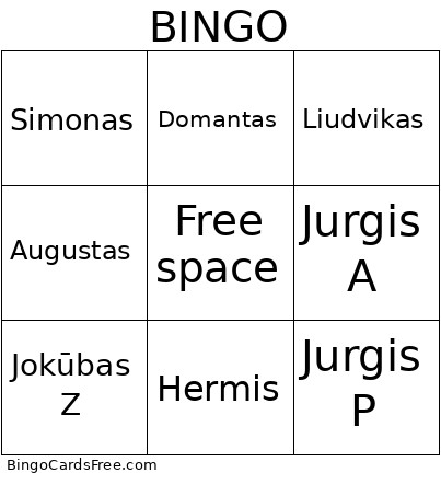 Skalbadienio Bingo Card