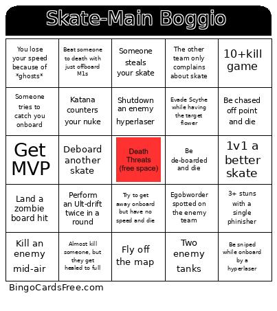 Skate-Main Boggio Bingo