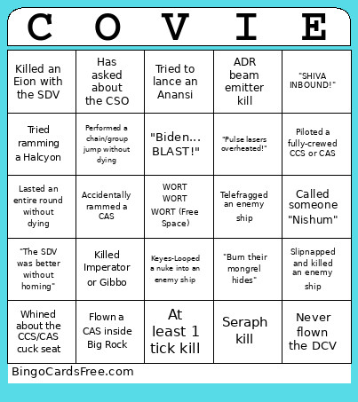 Slipspace Covenant Bingo Card
