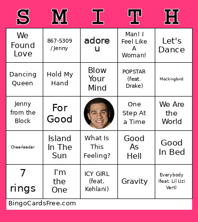 SMITH Bingo Card