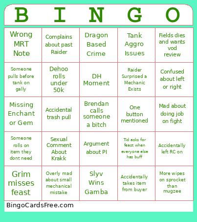 Snacks Bingo