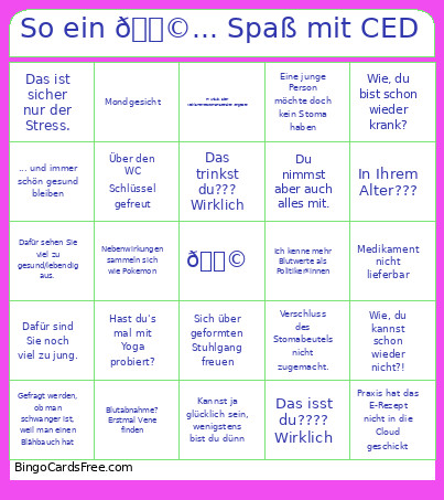 So Ein 💩... Spaß Mit CED Bingo Card