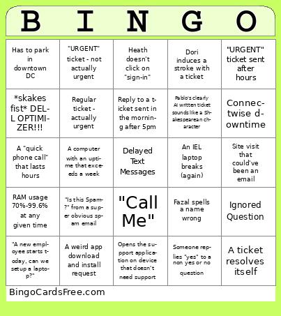 Somerset Bingo
