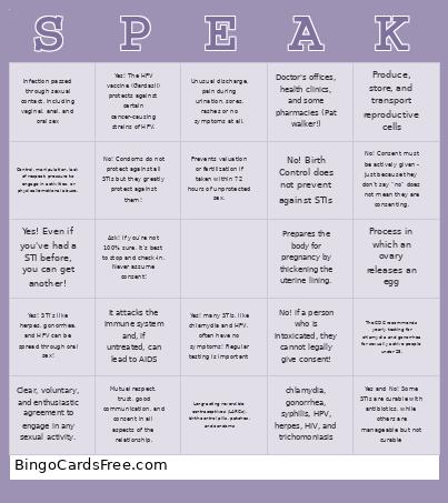 SPEAK BINGO ALLHALL Cards Free Pdf Printable Game, Title: SPEAK