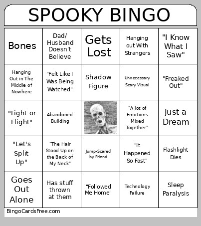 SPOOKY Bingo Card