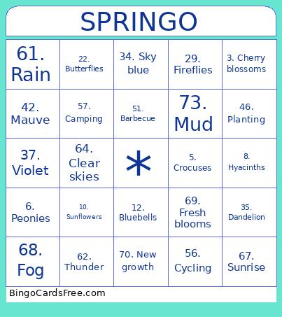 Spring  Bingo