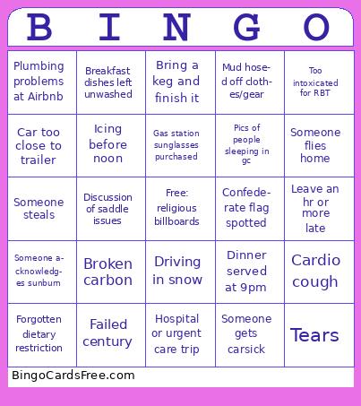 Spring Break Bingo
