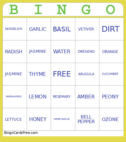 Spring Candles Bingo Card