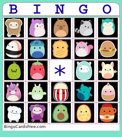 Squishmallow Bingo