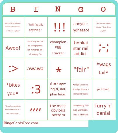 sssss Bingo