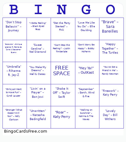 Staff Bingo Card