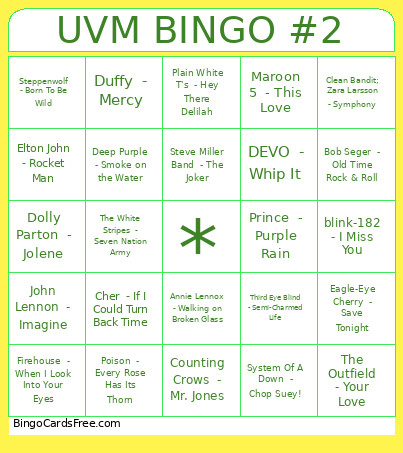 Staff Council Bingo Card