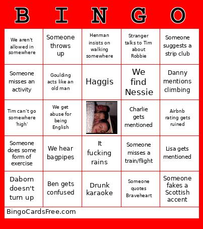 Stag Bingo