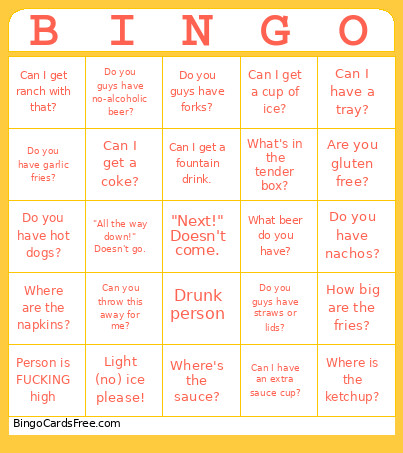 Starbird Bingo Card