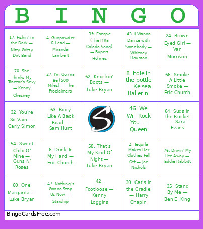 STAVROS MUSIC (1) Bingo Card