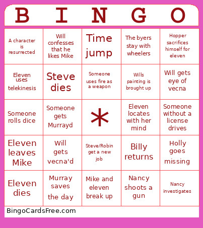 Stb333 Bingo Card
