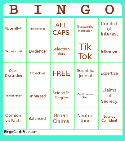 STEAM Day 2026 Bingo Card