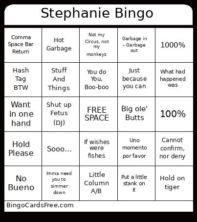Stephanie Bingo