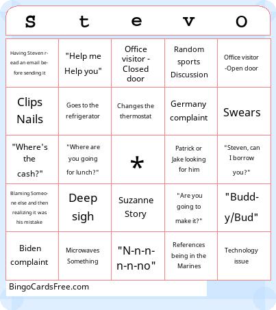 Stevo v1.2 Bingo