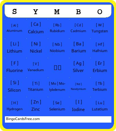 STI SYMBO Bingo Cards Free Pdf Printable Game, Title: SYMBO