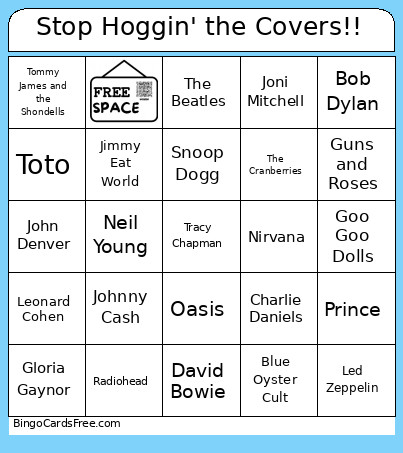 Stop Hoggin' The Covers!! Bingo Card