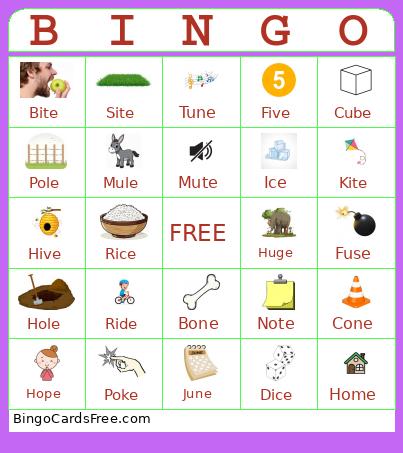 Story 5 Bingo