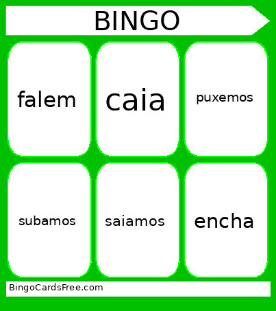 Subjuntivo Bingo Card