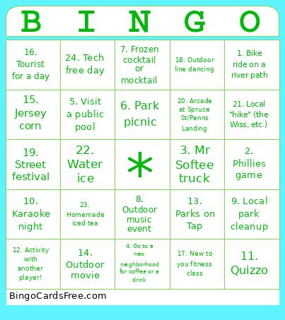 Summer Bingo
