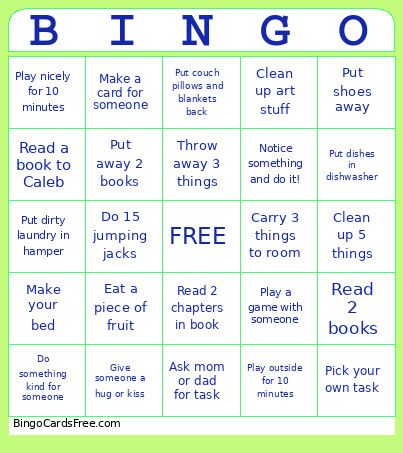 Summer Bingo Card