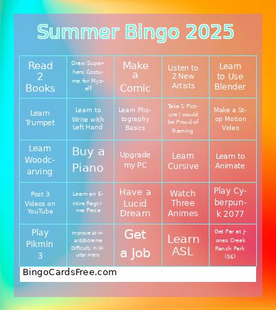 Summer Bingo 2025