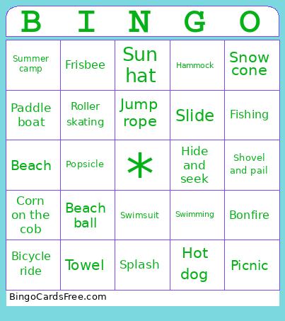 Summer Bingo