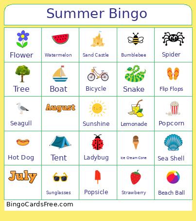 Summer Bingo
